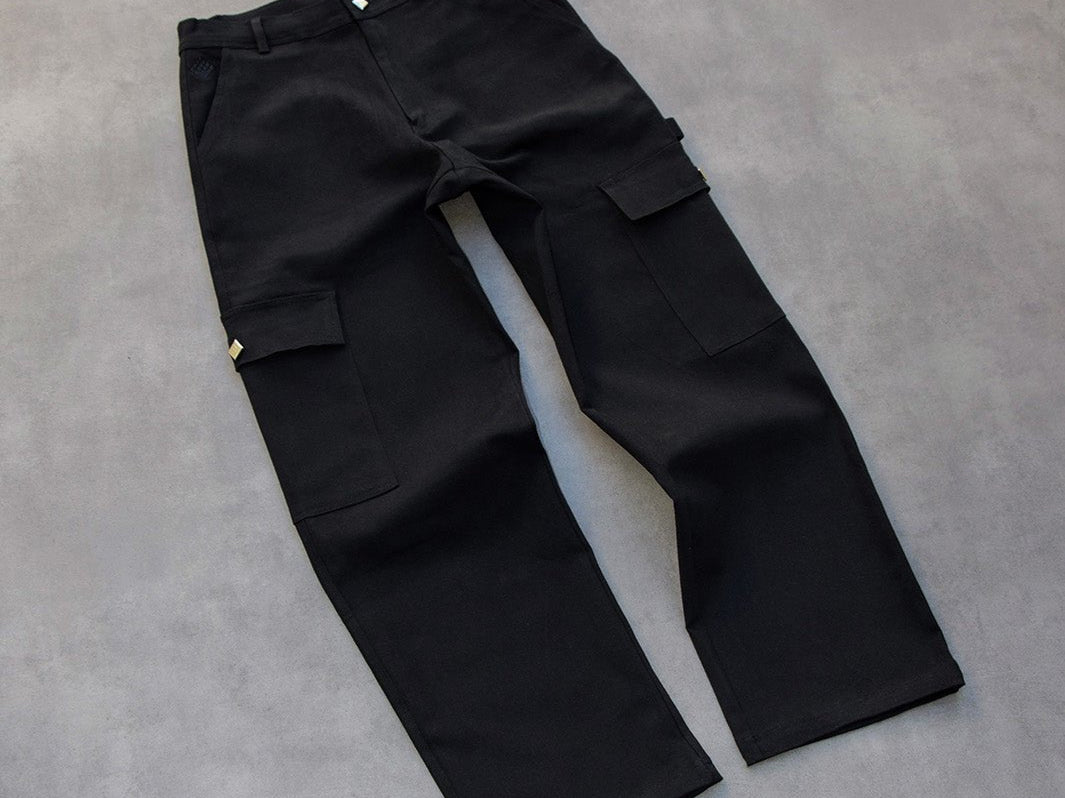 6 Pockets Cargo Pant Black | Pantalón