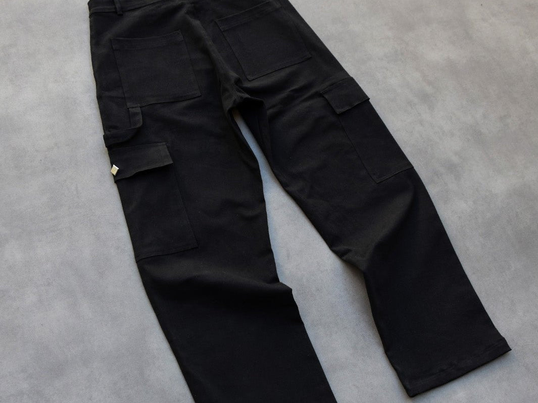 6 Pockets Cargo Pant Black | Pantalón