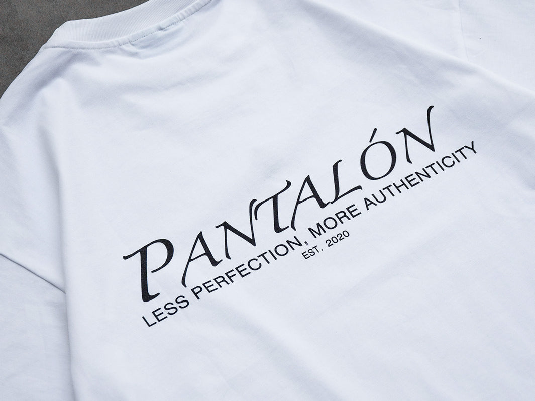 Less Perfection More Authencity T-Shirt Pure White | Pantalón