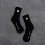 Everyday Logo Cuff Socks Black/White | Pantalón Brand