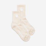 Everyday Logo Cuff Socks Sand/White | Pantalón Brand