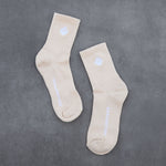 Everyday Logo Cuff Socks Sand/White | Pantalón Brand