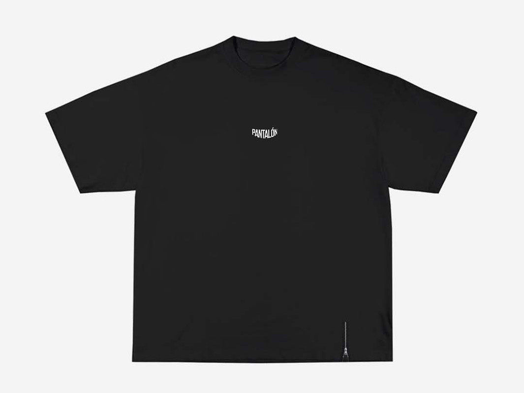 Essential Zip T-shirt Black | Pantalón Brand